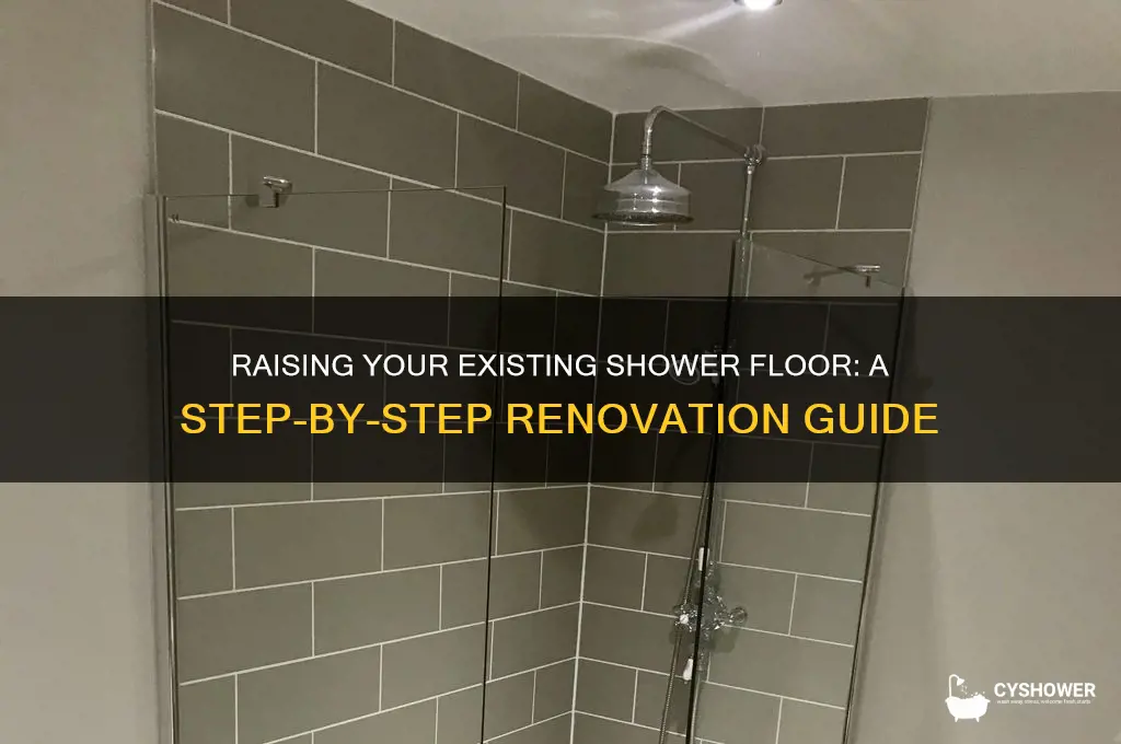 can you raise existing shower floor