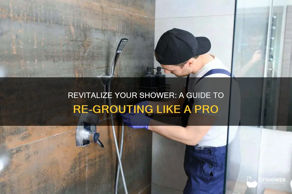 can you re grout a shower