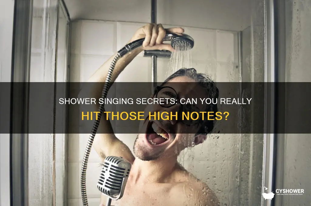 can you really sing in the shower