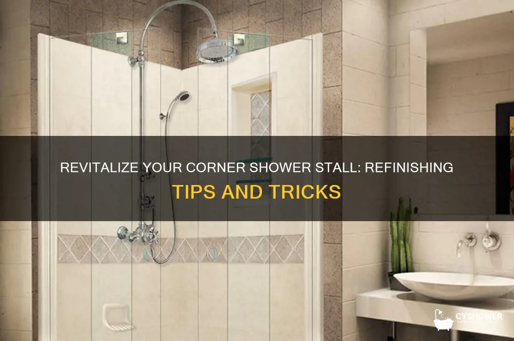 can you refinish a corner shower stall