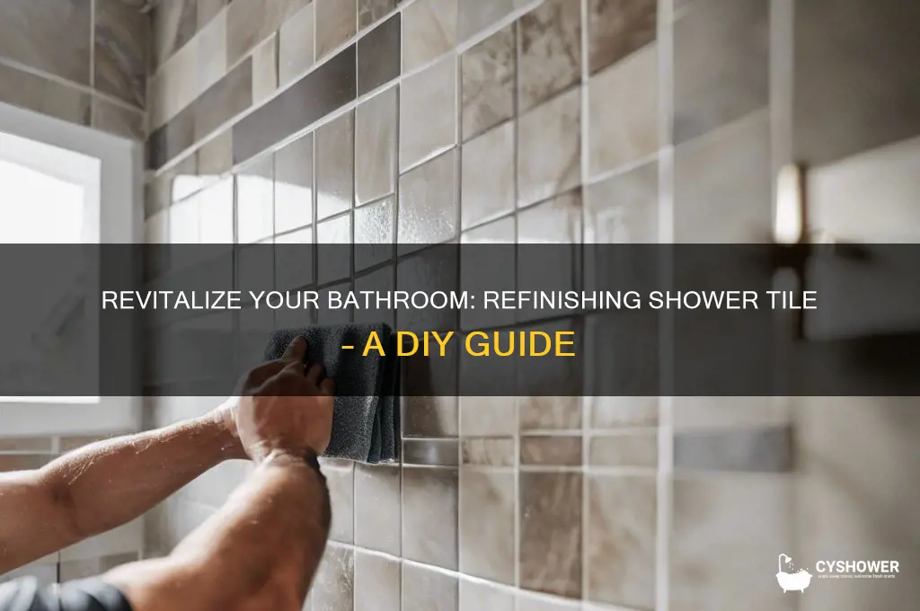 can you refinish shower tile