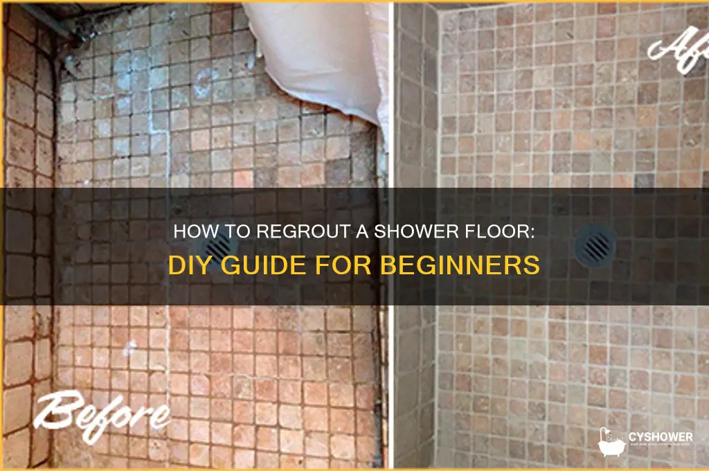 can you regrout a shower floor