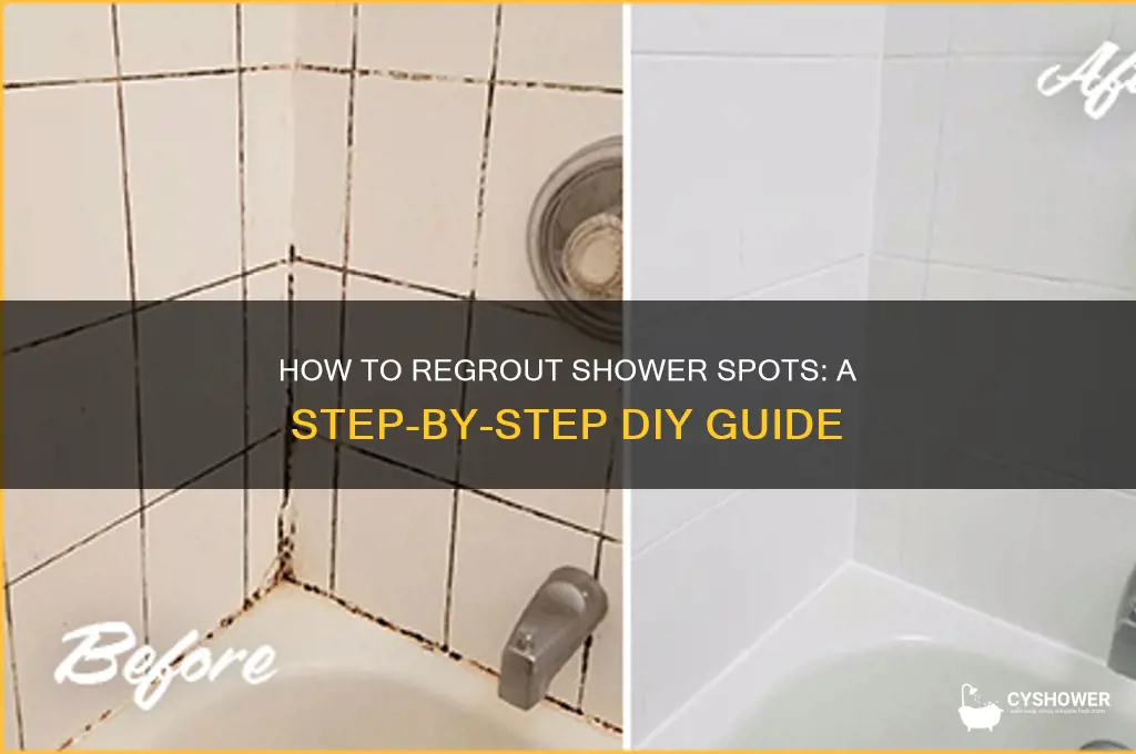 can you regrout spots in a shower