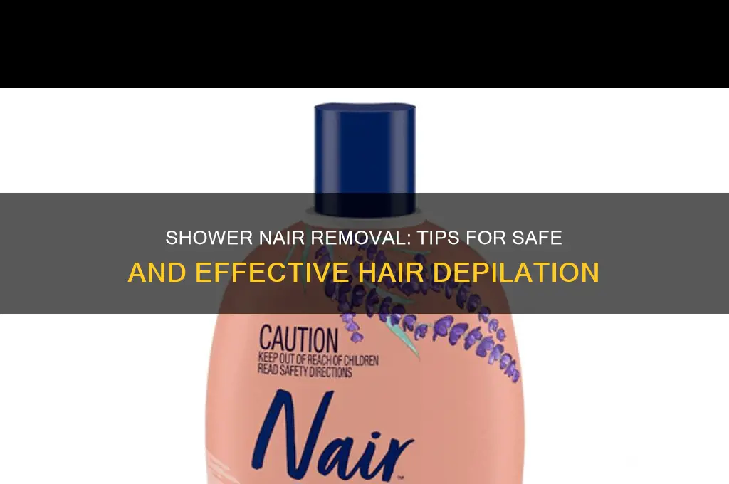 can you remove nair in the shower
