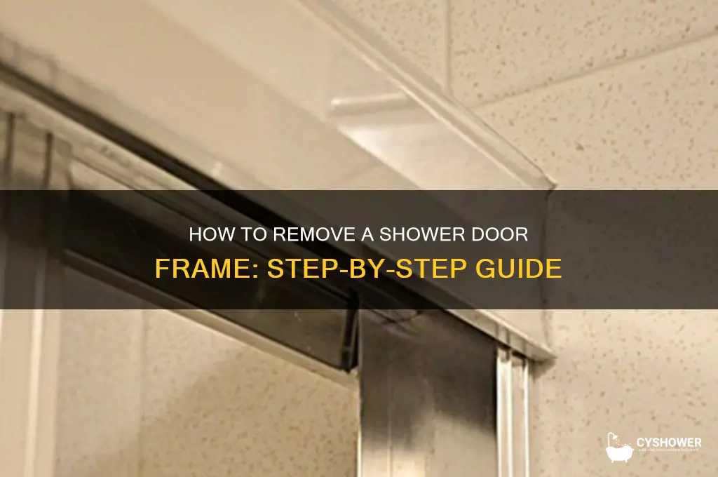 can you remove shower door frame