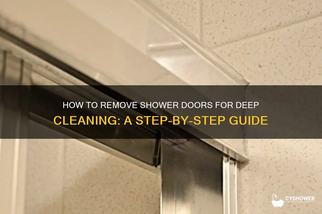 can you remove shower doors for cleaning