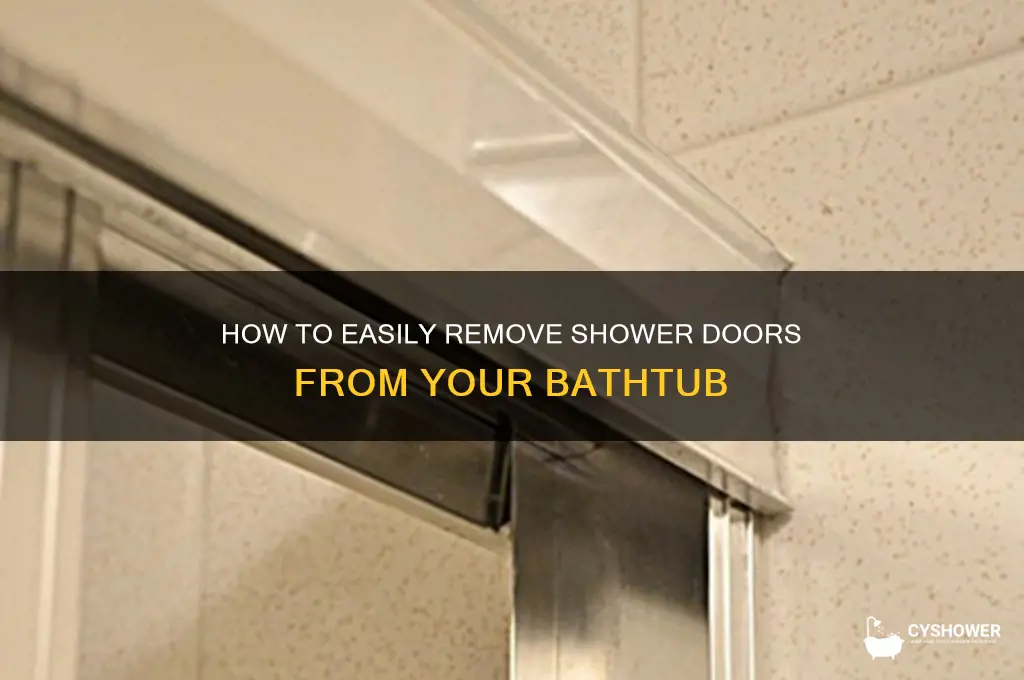 can you remove shower doors from tub