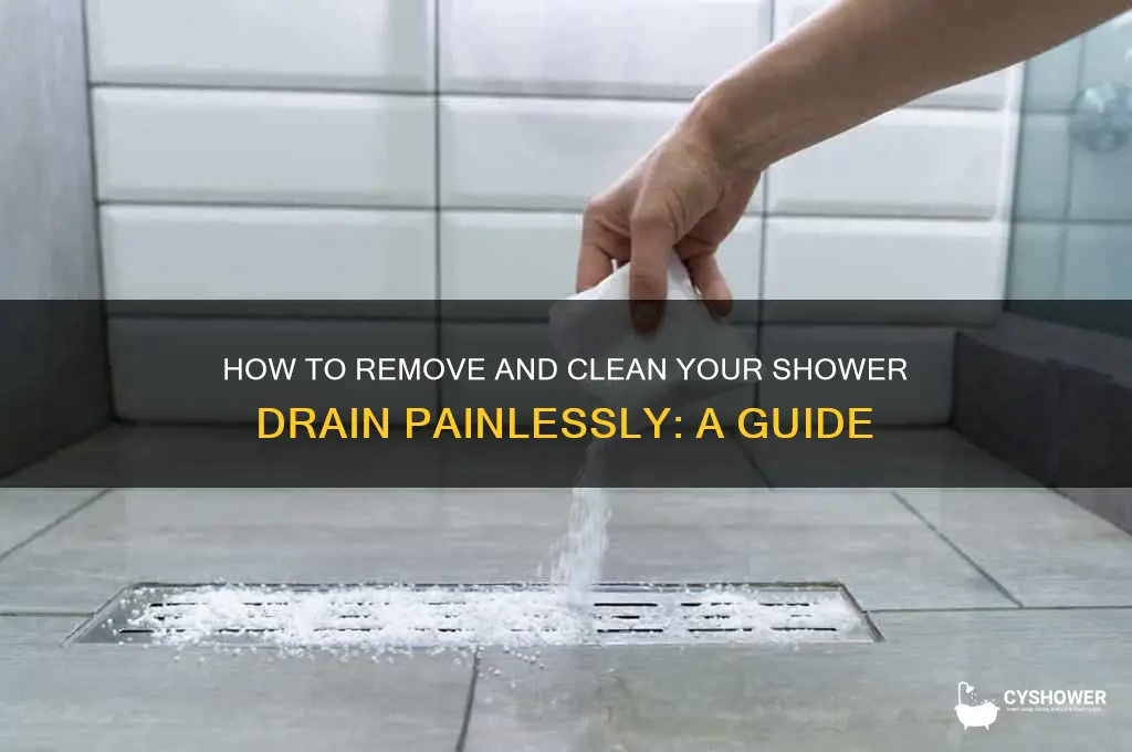 can you remove the shower pain drain to cleanit