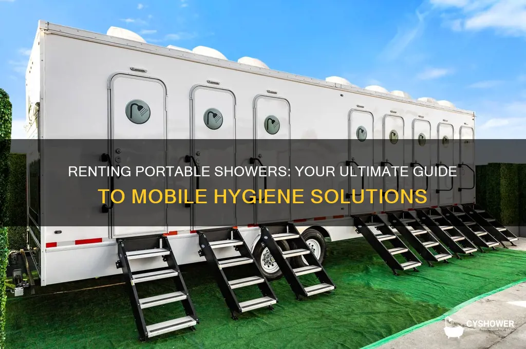 can you rent a portable shower