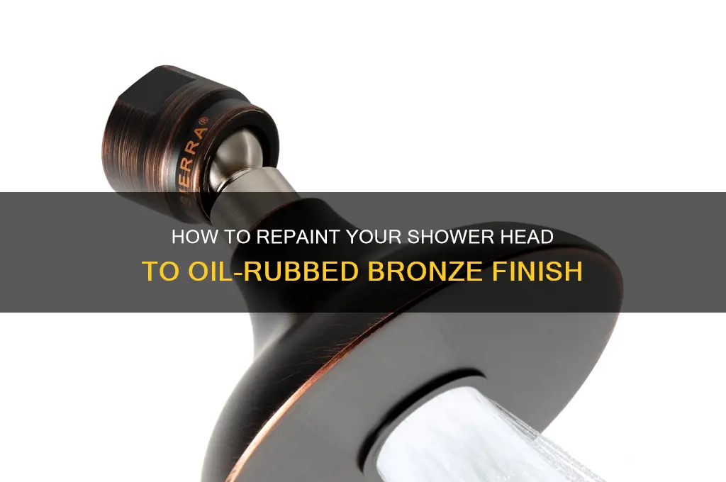 can you repaint shower head to oil rubbed bronze