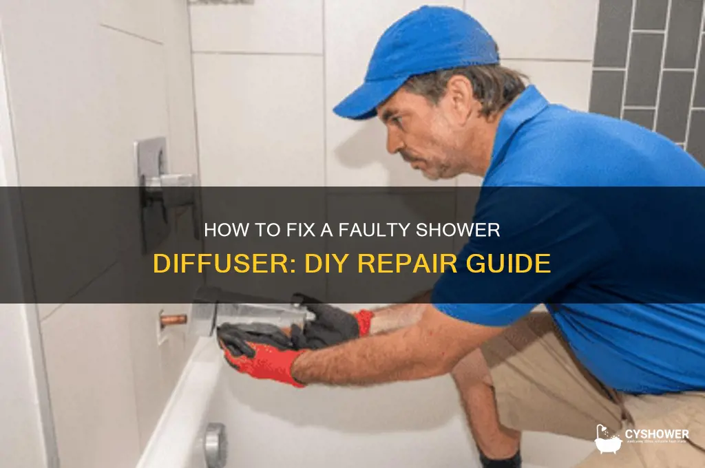 can you repair a faulty shower diffuser