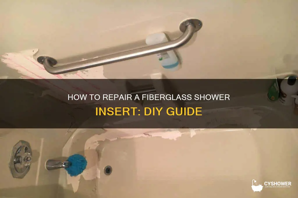 can you repair a fiberglass shower insert