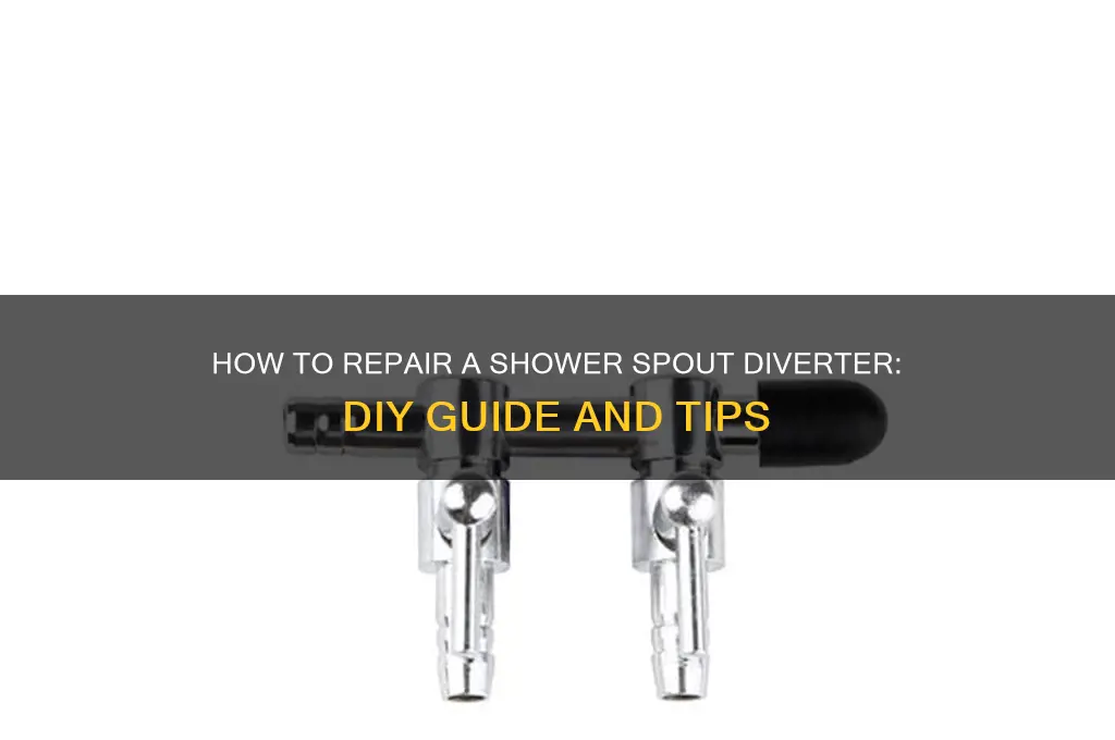 can you repair a shower spout diviter