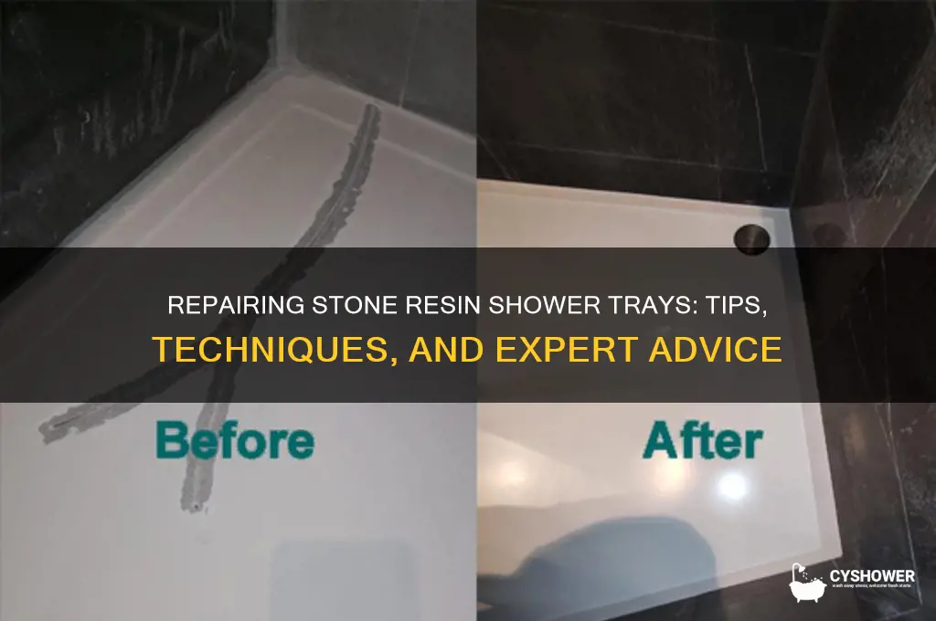 can you repair stone resin shower tray