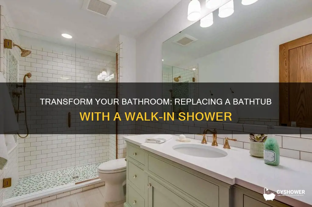 can you replace a bathtub with a walk in shower