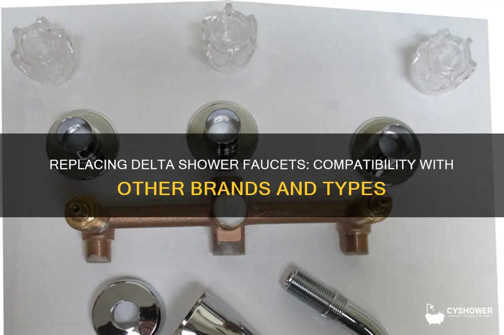 can you replace a delta shower faucet with another type