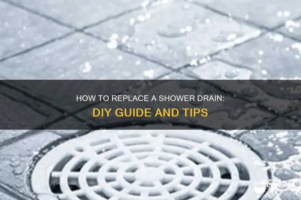 can you replace a shower drain