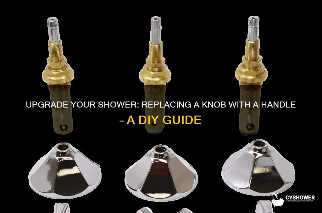 can you replace a shower knob with a handle