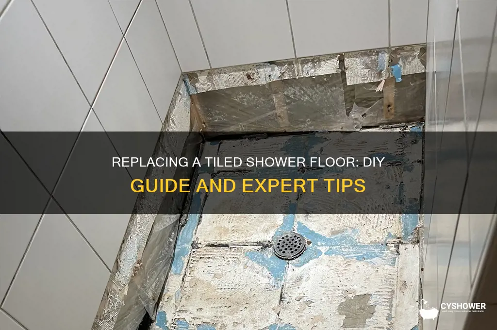 can you replace a tiled shower floor