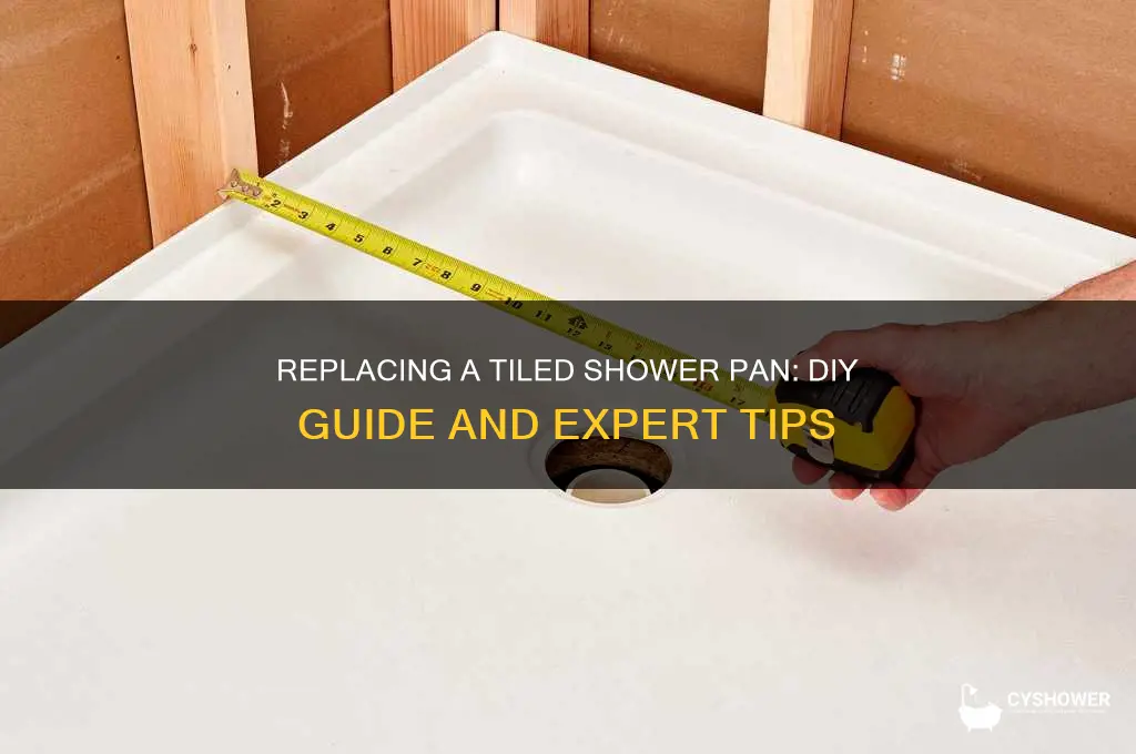 can you replace a tiled shower pan