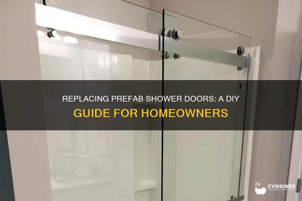 can you replace door on prefab shower