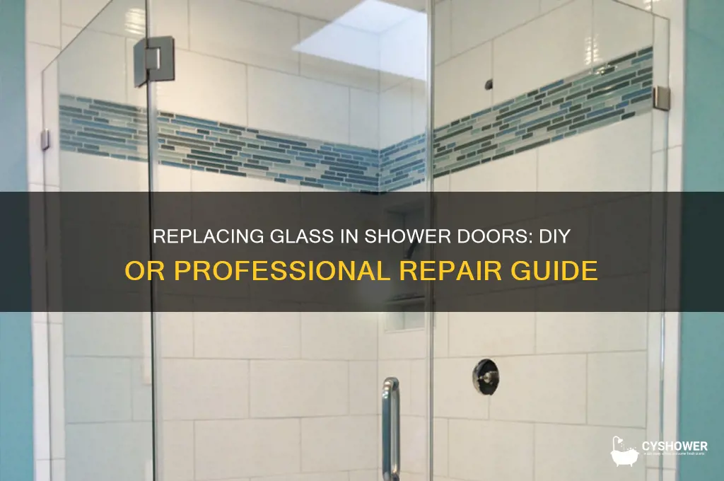can you replace glass in shower door