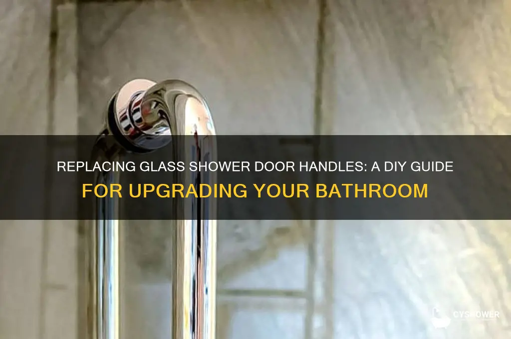 can you replace handles on a glass shower door