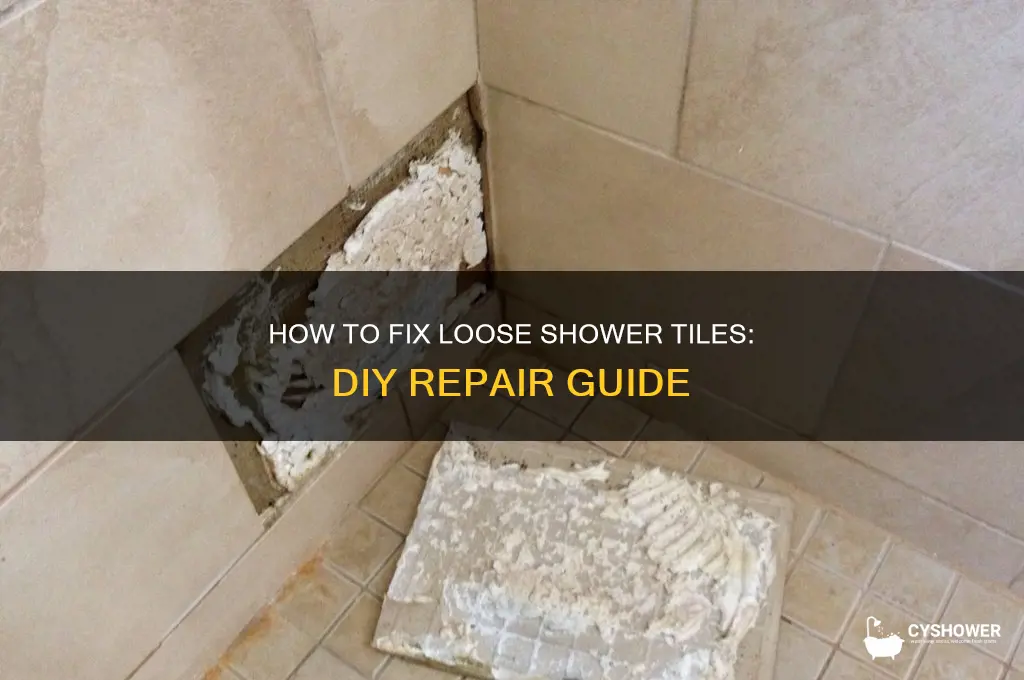 can you replace loose shower tiles