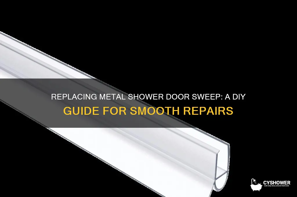 can you replace metal shower door sweep