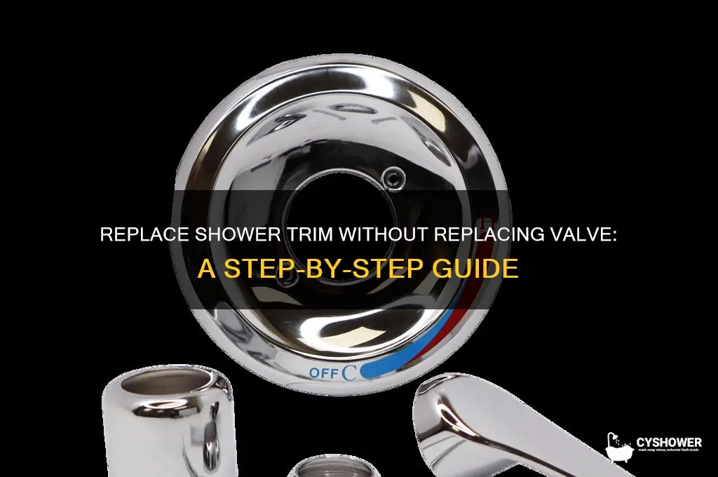 can you replace shower trim without replacing valve