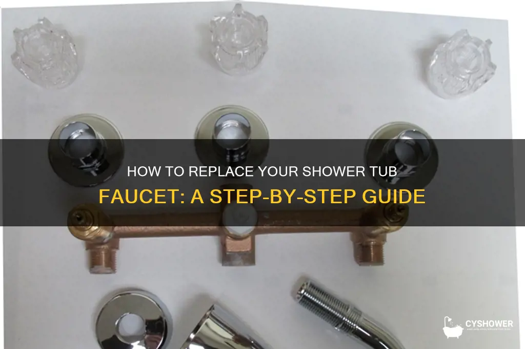 can you replace shower tub faucet