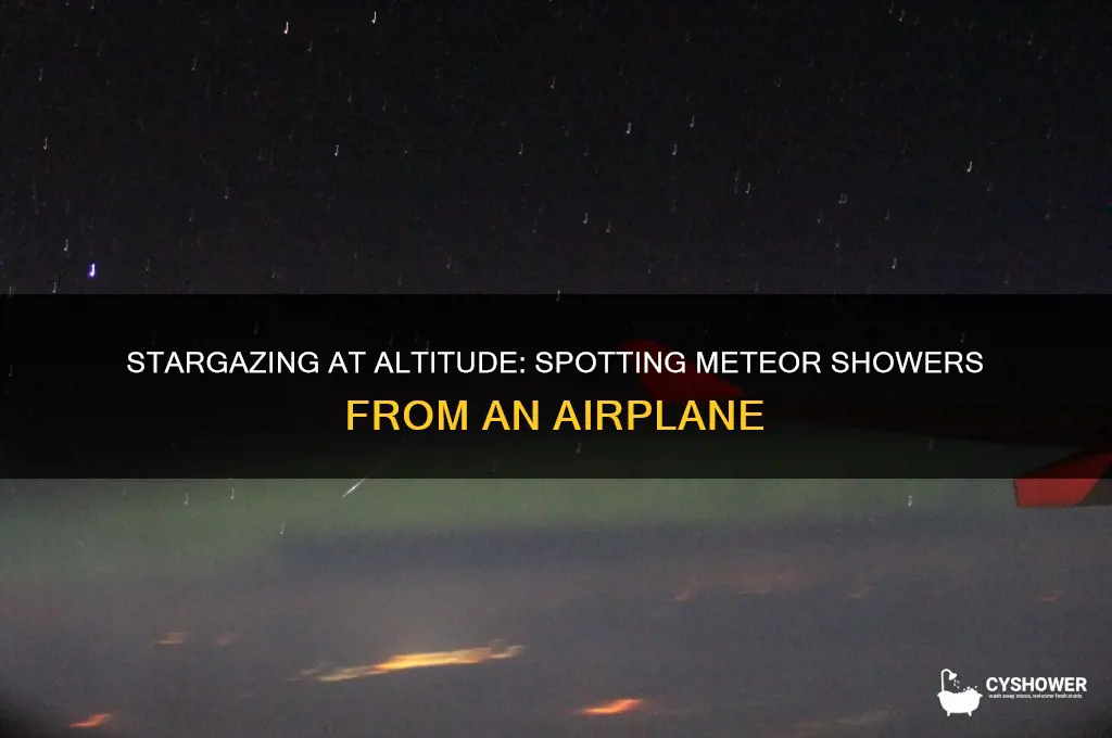 can you see a meteor shower from a plane