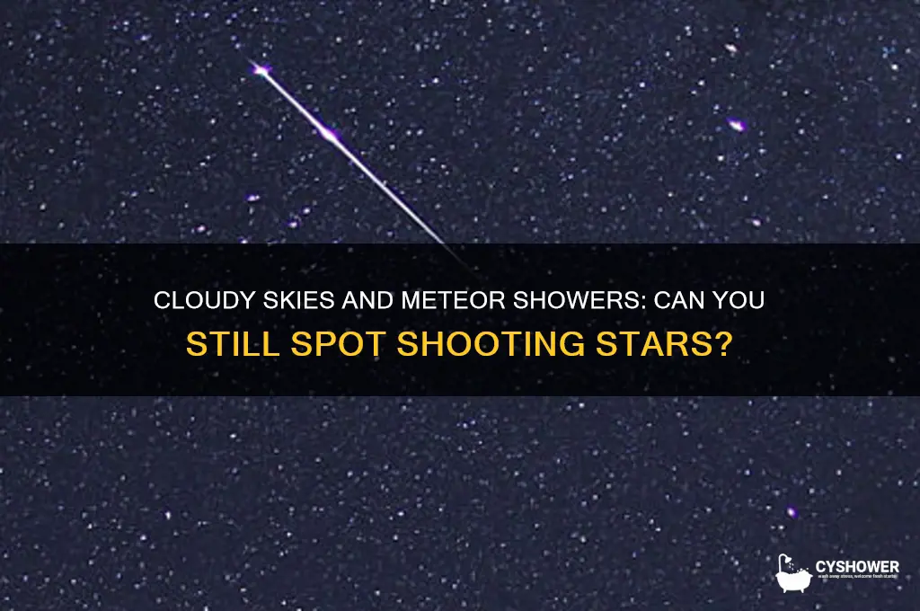 can you see a meteor shower if it cloudy