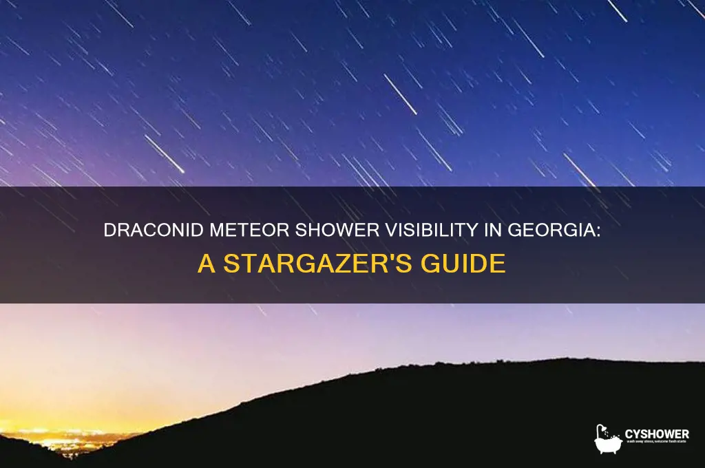 can you see the draconid meteor shower in georgia