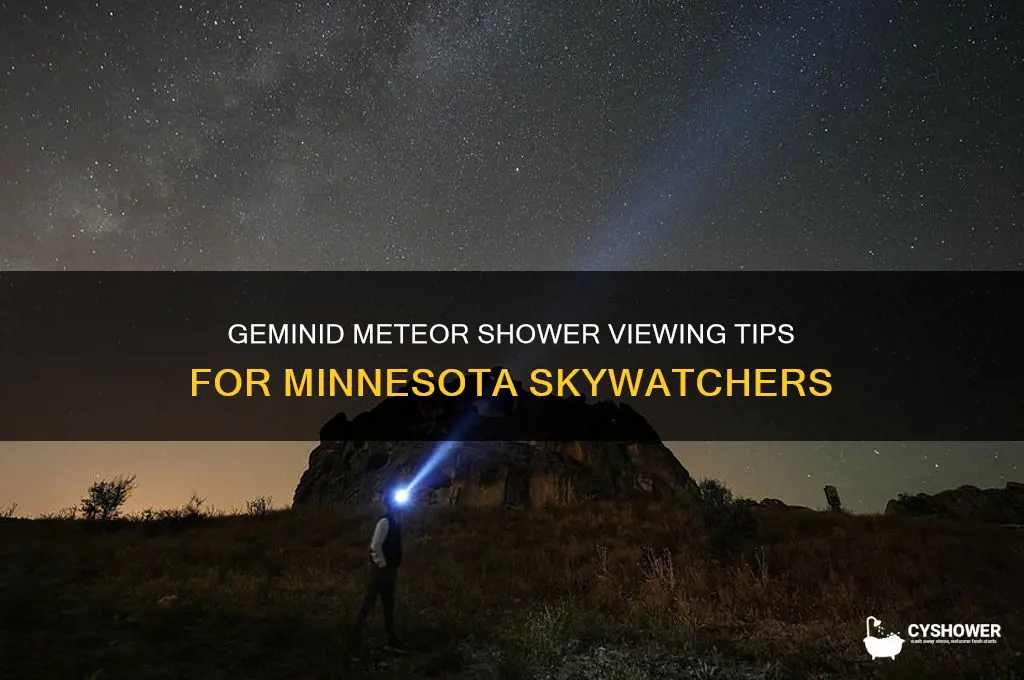 can you see the geminid meteor shower in minnesota