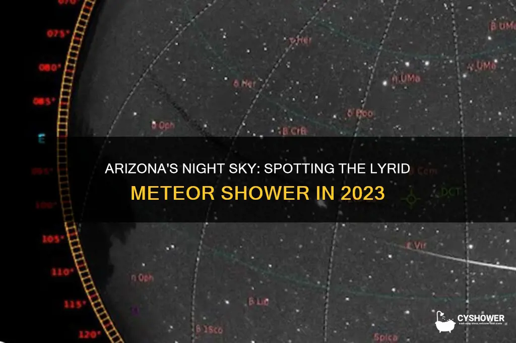 can you see the lyrid meteor shower in arizona