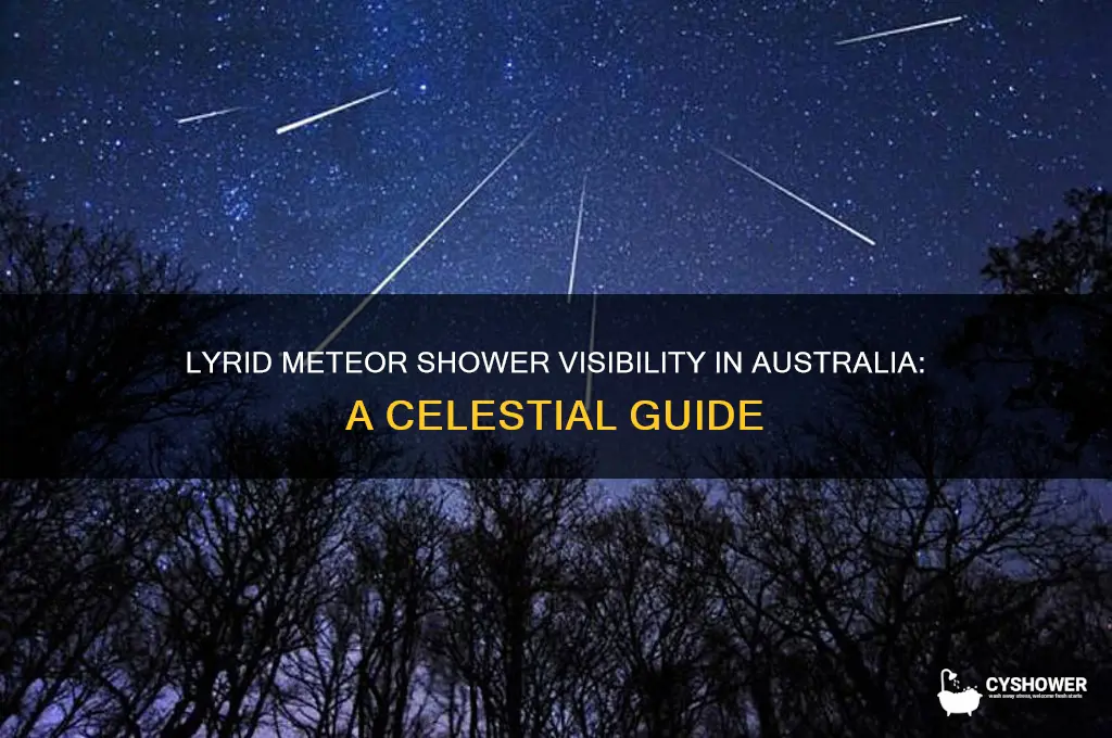 can you see the lyrid meteor shower in australia