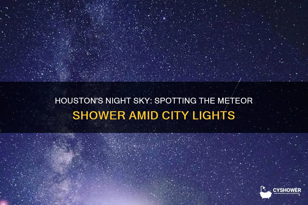 can you see the meteor shower in houston