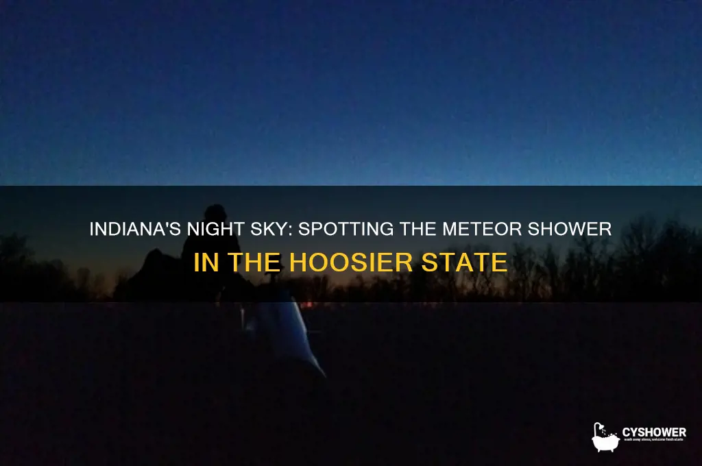 can you see the meteor shower in indiana