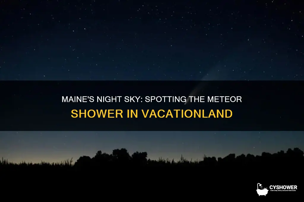 can you see the meteor shower in maine