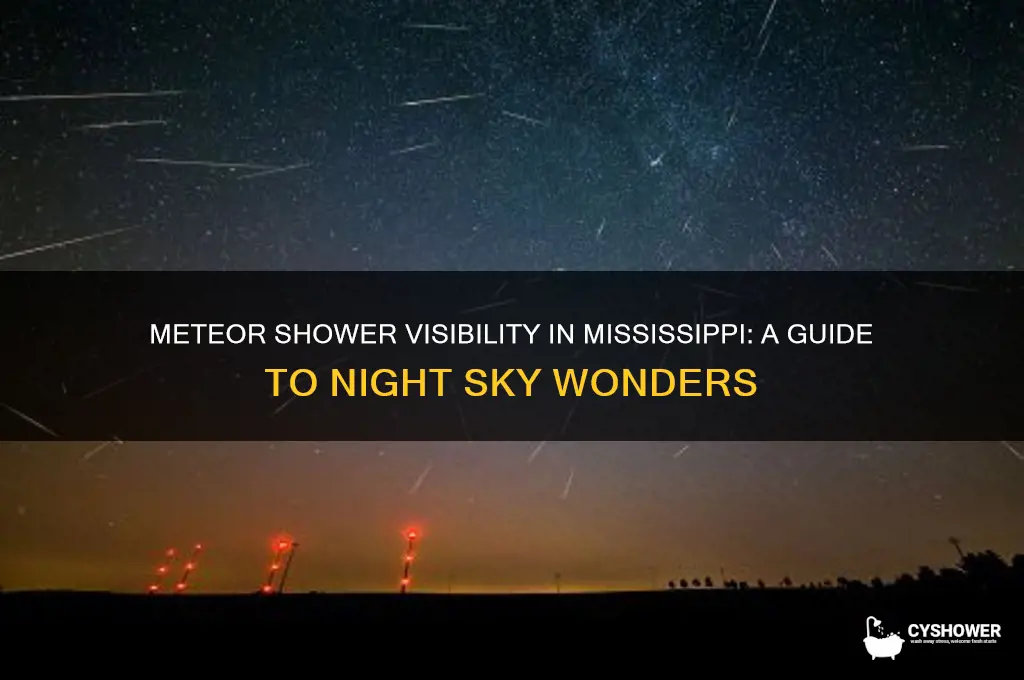 can you see the meteor shower in mississippi