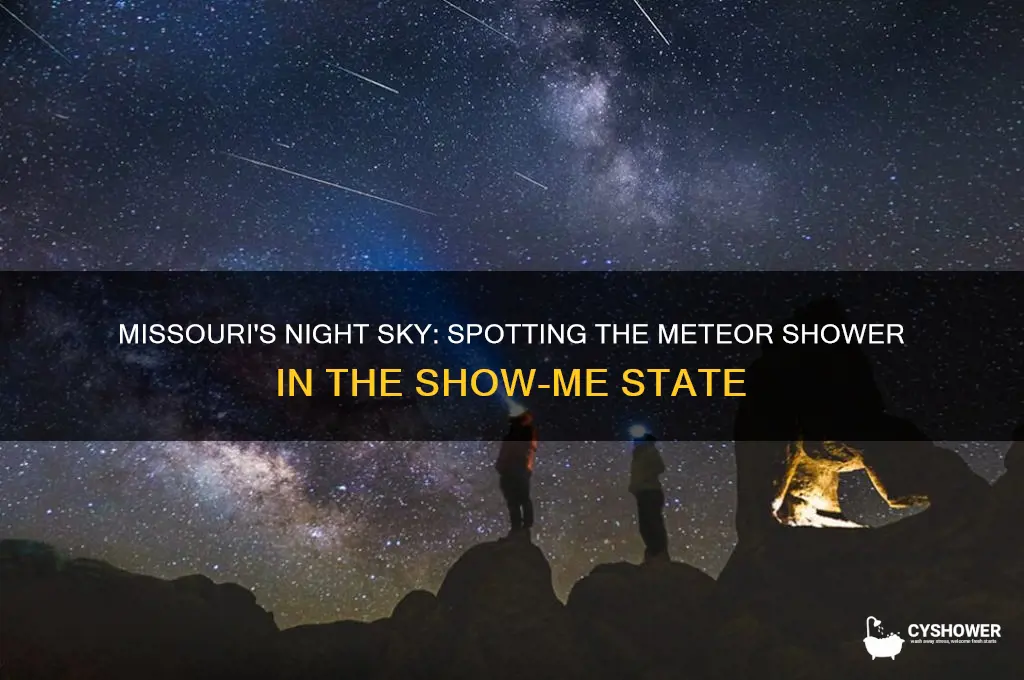 can you see the meteor shower in missouri