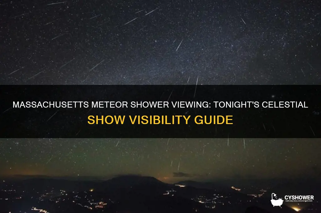 can you see the meteor shower tonight in massachusetts