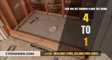 Setting Shower Floor Tile: Is 4 to 1 Ratio Effective?