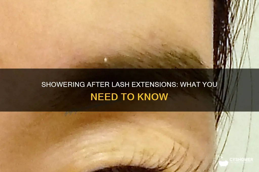 can you shower after you get your lashes done
