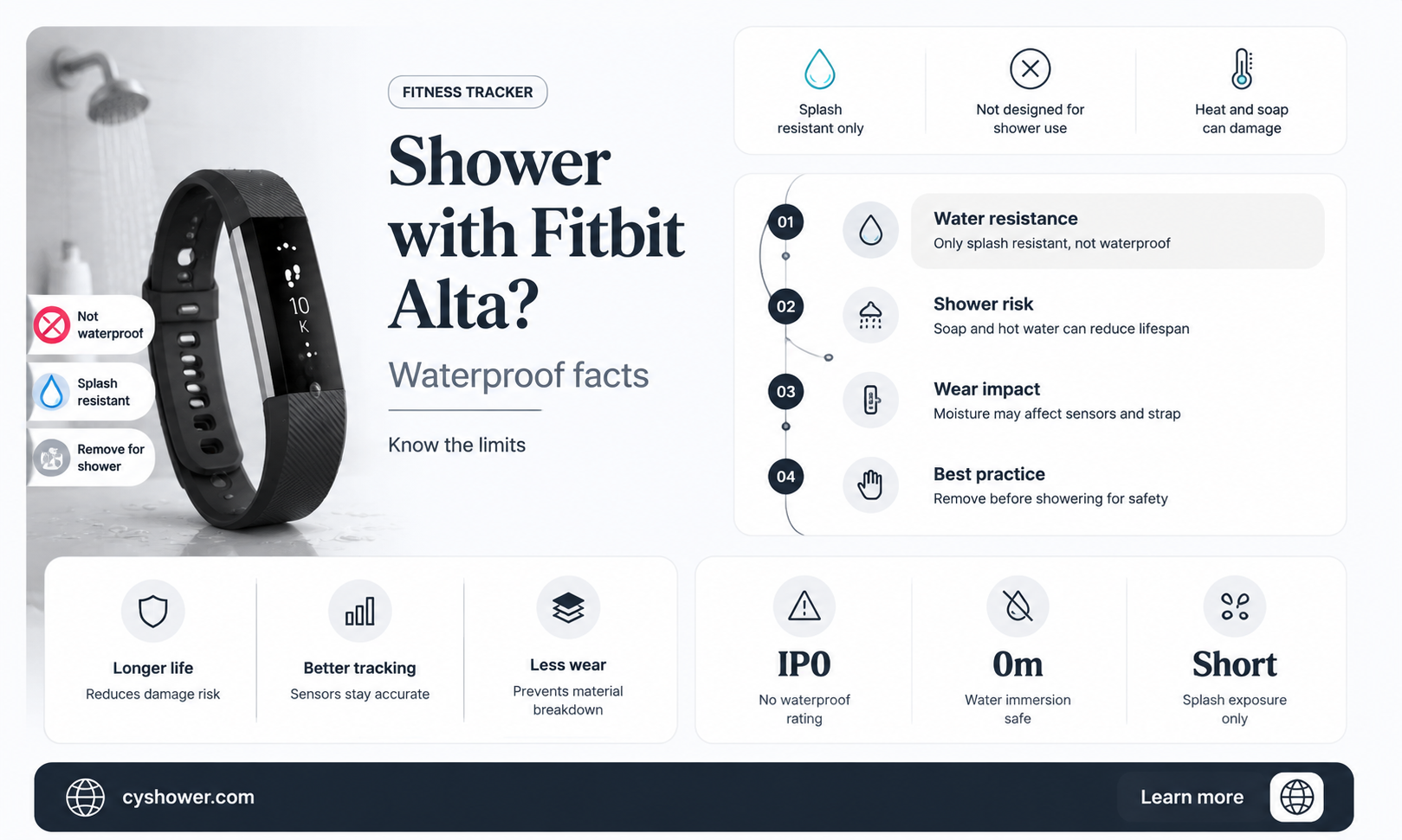 can i shower in a fitbit alta