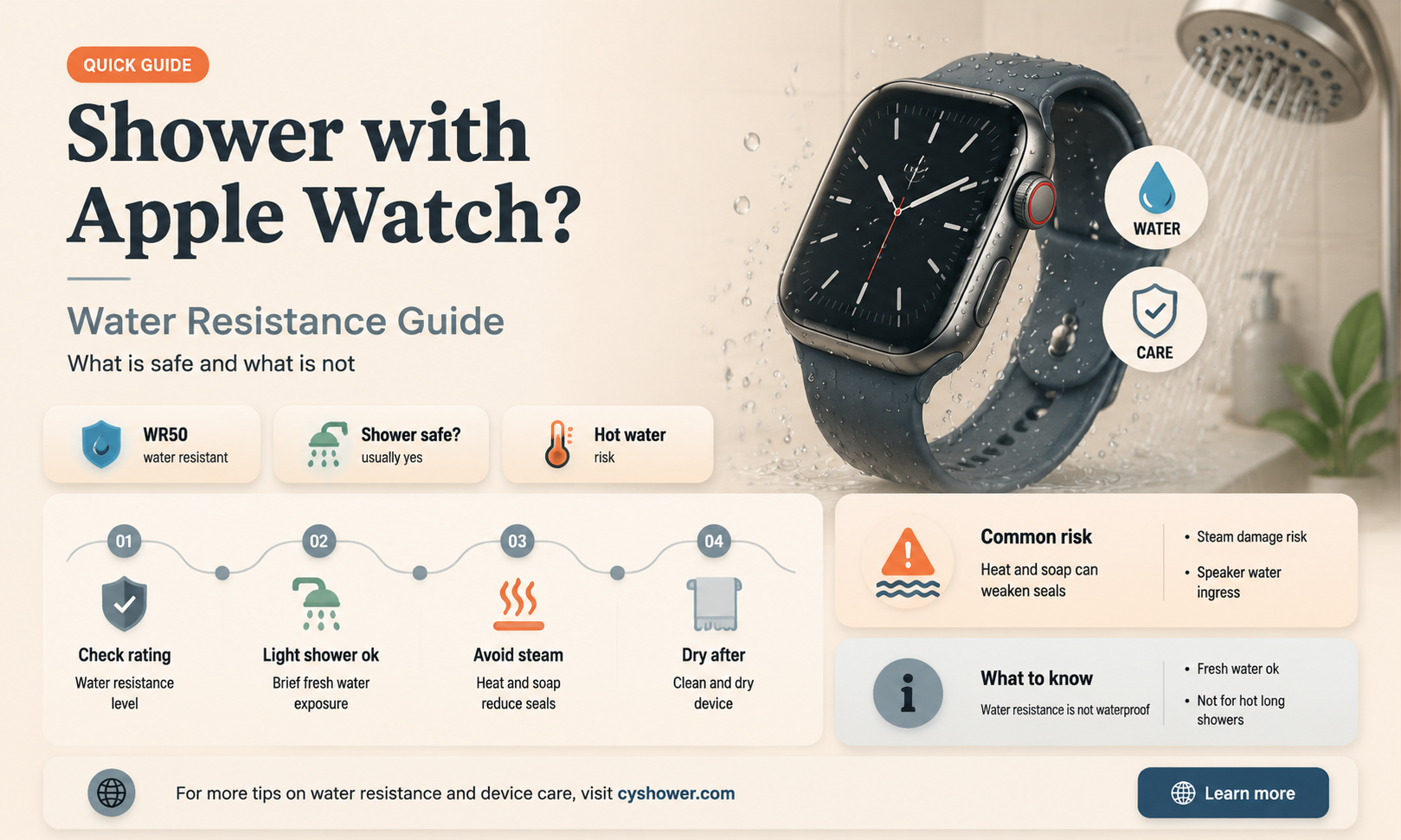 can i shower in apple watch