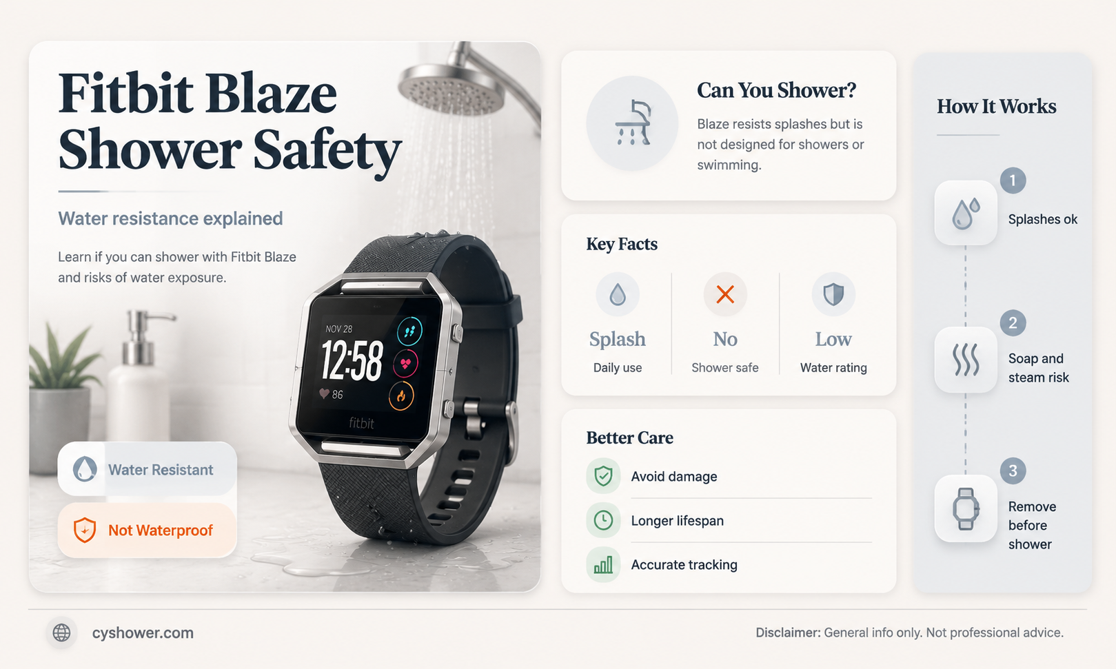 can i shower mith my fitbit blaze