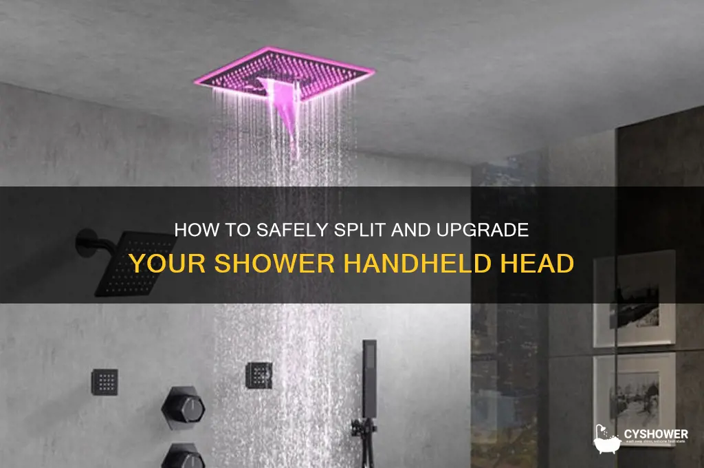 can you split a shower hand held head