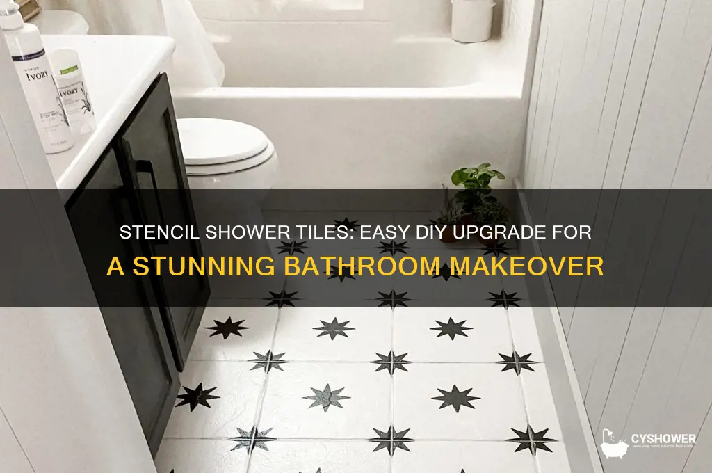 can you stencil shower tiles